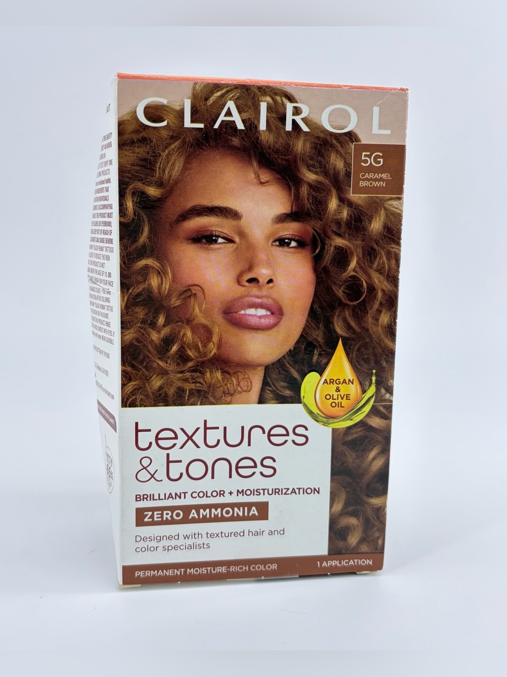 Clairol Textures & Tones Permanent Hair Dye # 5G Caramel Brown New